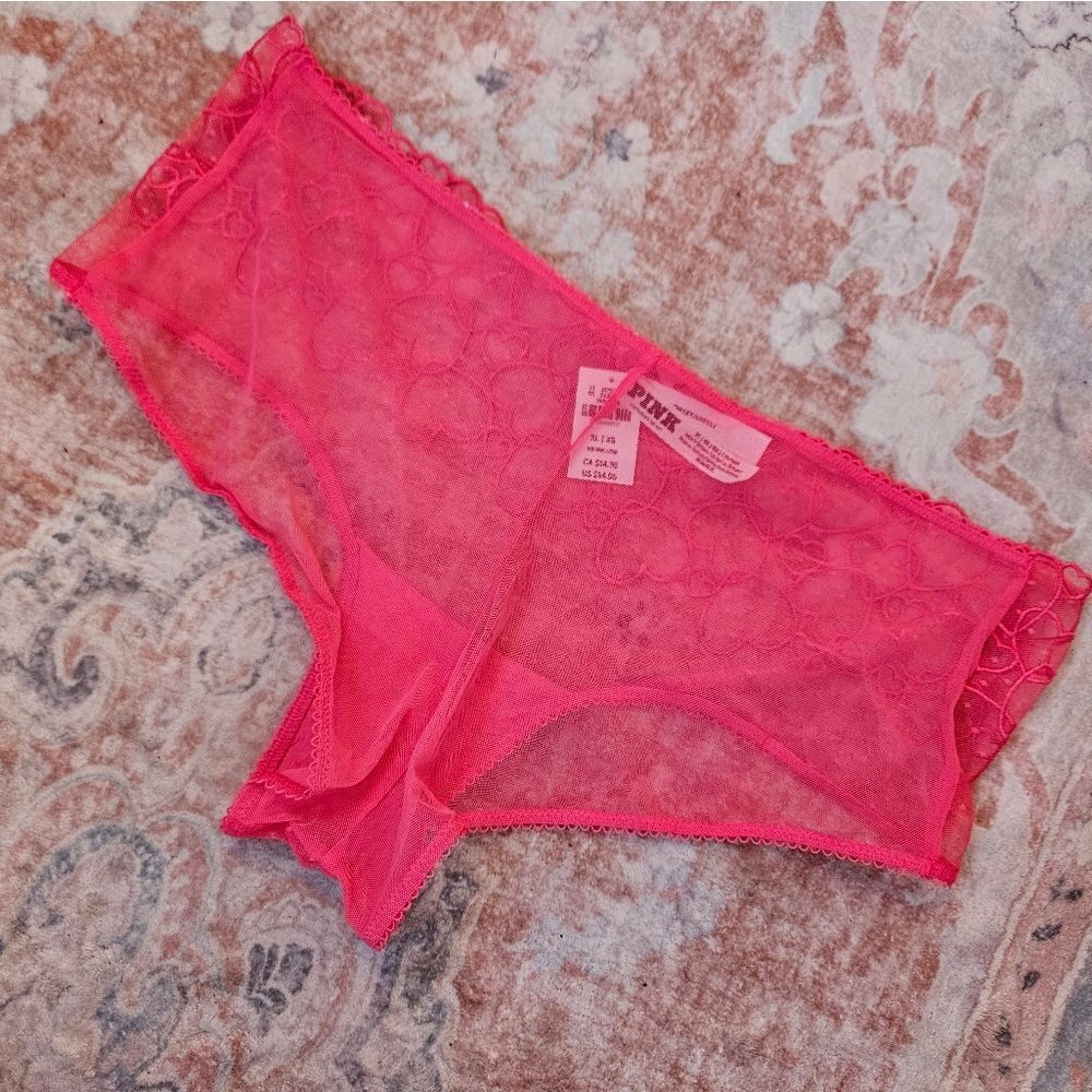 VS Pink Lace Trim Panties - Picture 4 of 4